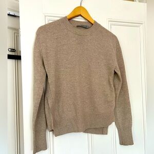 Vince Cashmere Crewneck Sweater in Camel